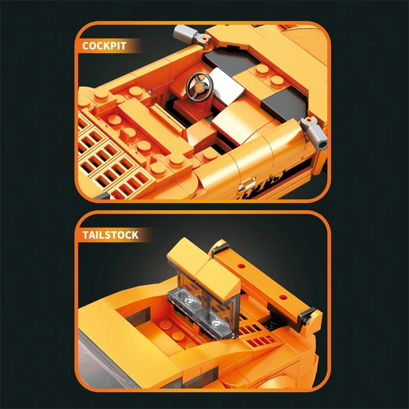 Kit de bloques de construcción coche deportivo para niños - imagen 4
