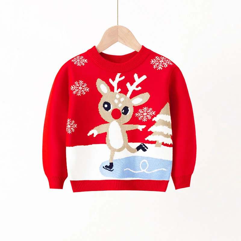 Jersey de Navidad punto cálido con estampado dibujos animados - imagen 3