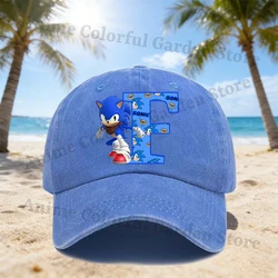 Gorra de béisbol Sonic unisex con visera de dibujos animados