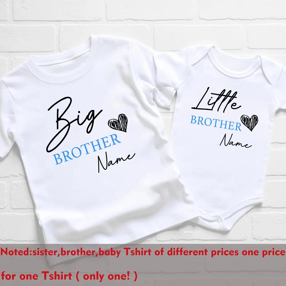 Camiseta personalizada para niños y niñas conjunto a juego hermanos - imagen 2