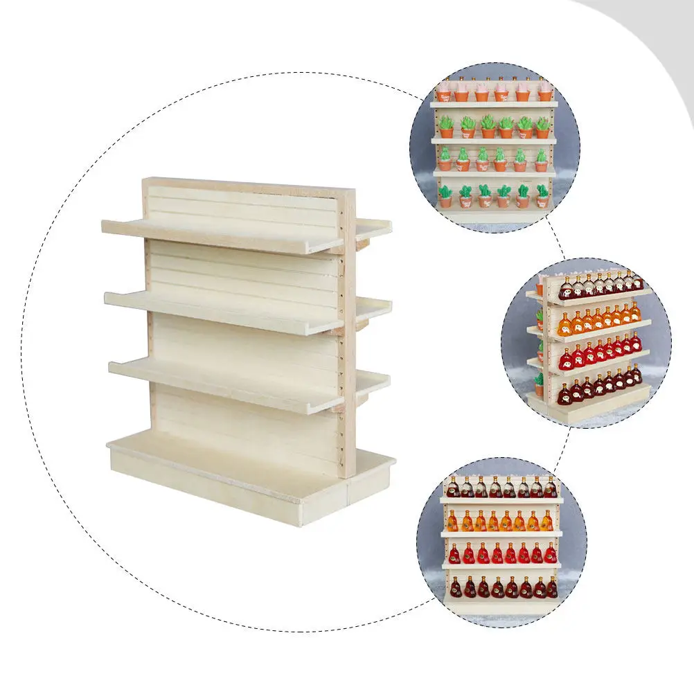 Mini estante de madera para decoración de escritorio infantil ligero - imagen 3
