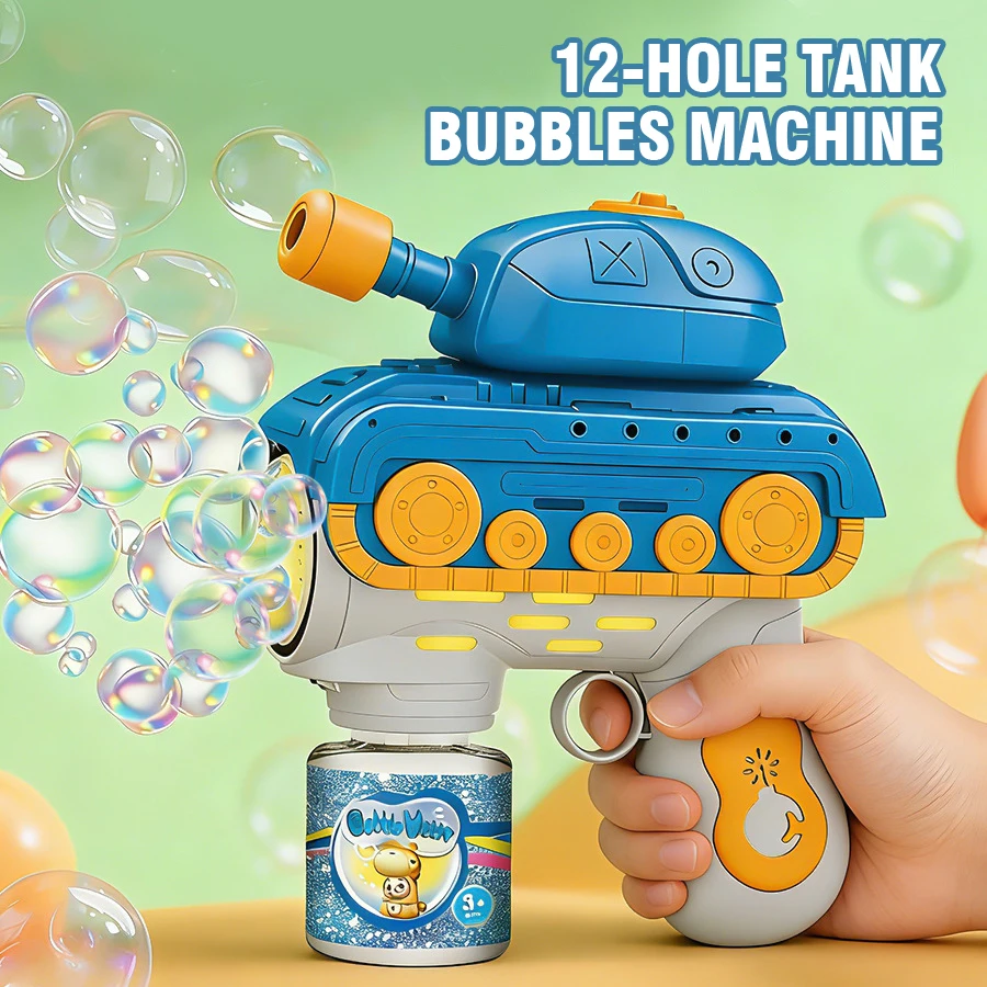Pistola de burbujas jabonosas con tanque eléctrico para niños - imagen 3