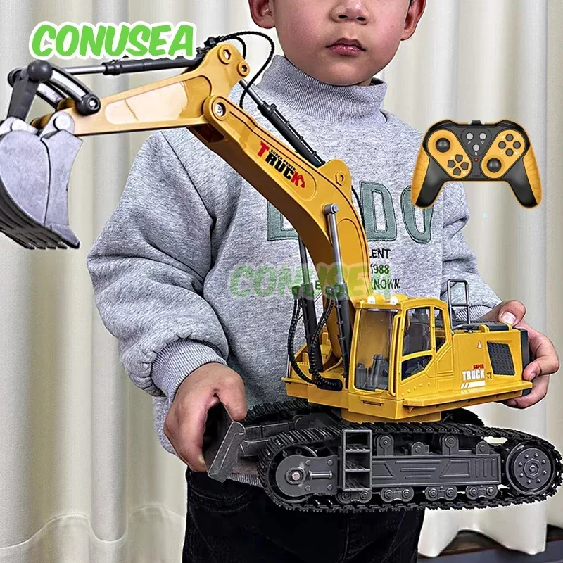 Excavadora RC de aleación teledirigida eléctrica para niños - imagen 5