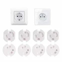 Protector de enchufes infantiles con cubierta giratoria antidescargas