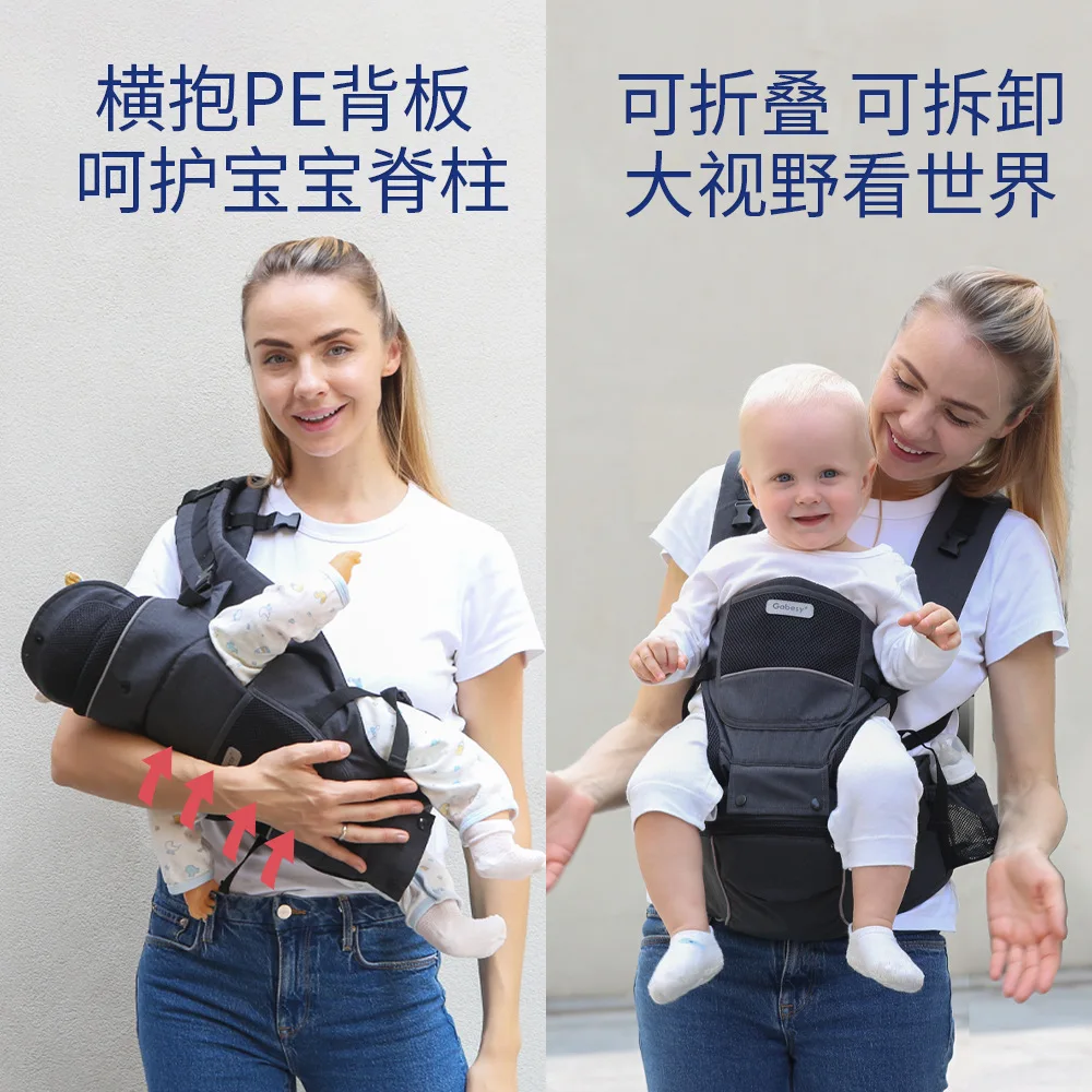 Mochila portabebés ergonómica para recién nacido posición horizontal - imagen 4