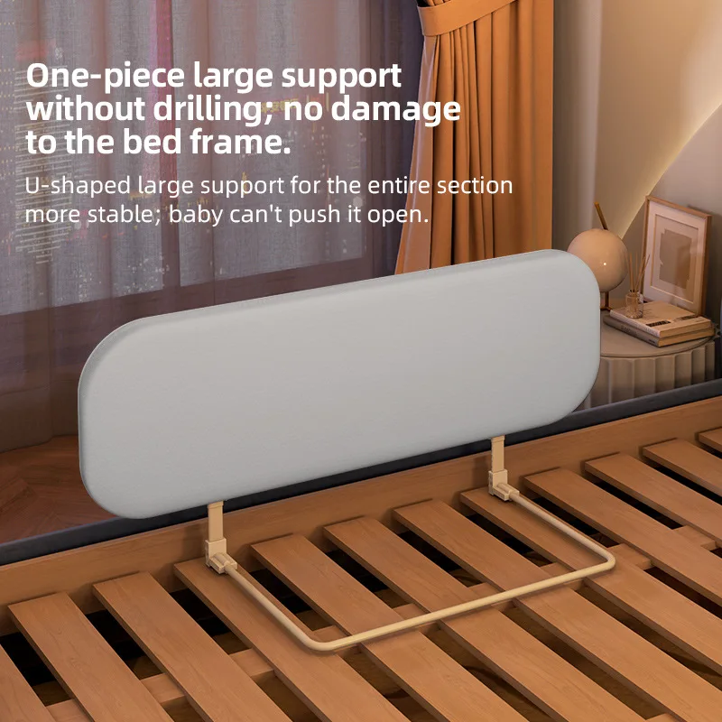 Barandilla de cama plegable segura para bebé - imagen 3