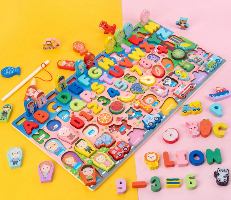 Tablero ocupado preescolar con actividades manipulativas