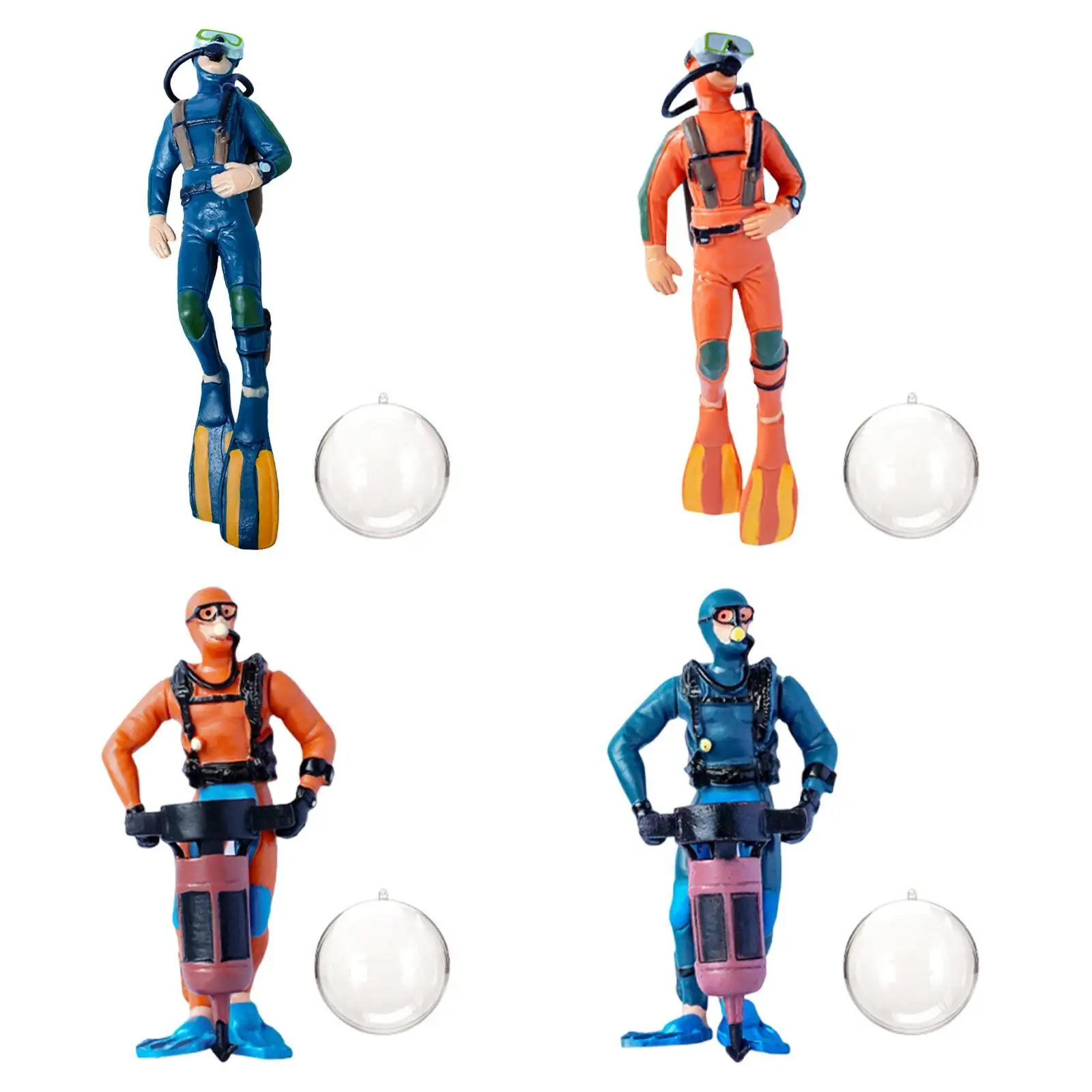 Figura de buceador miniatura para acuario – decoración infantil - imagen 2