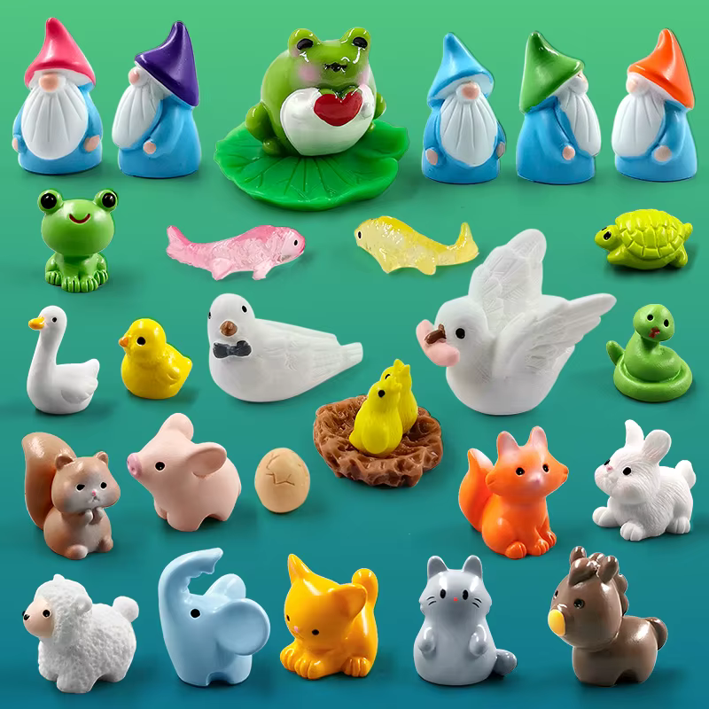 Suaves figuras animales modernas casa de muñecas – Decoración infantil - imagen 3
