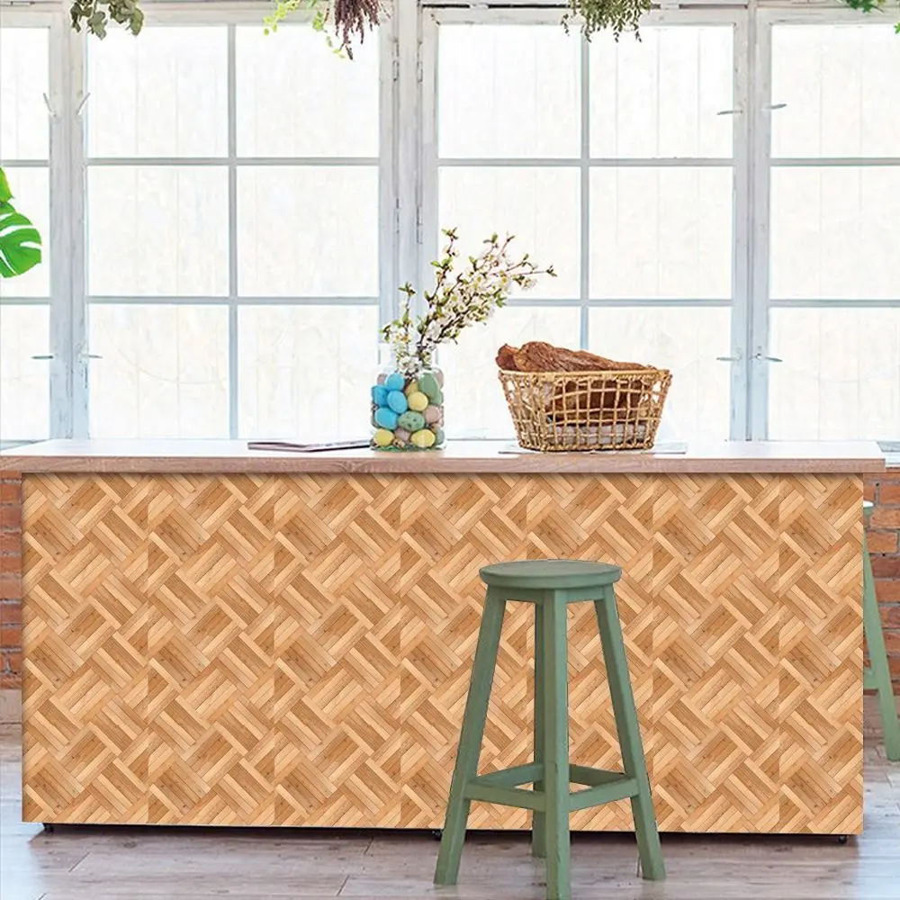 Papel pintado autoadhesivo para casa de muñecas con madera simulada - imagen 4