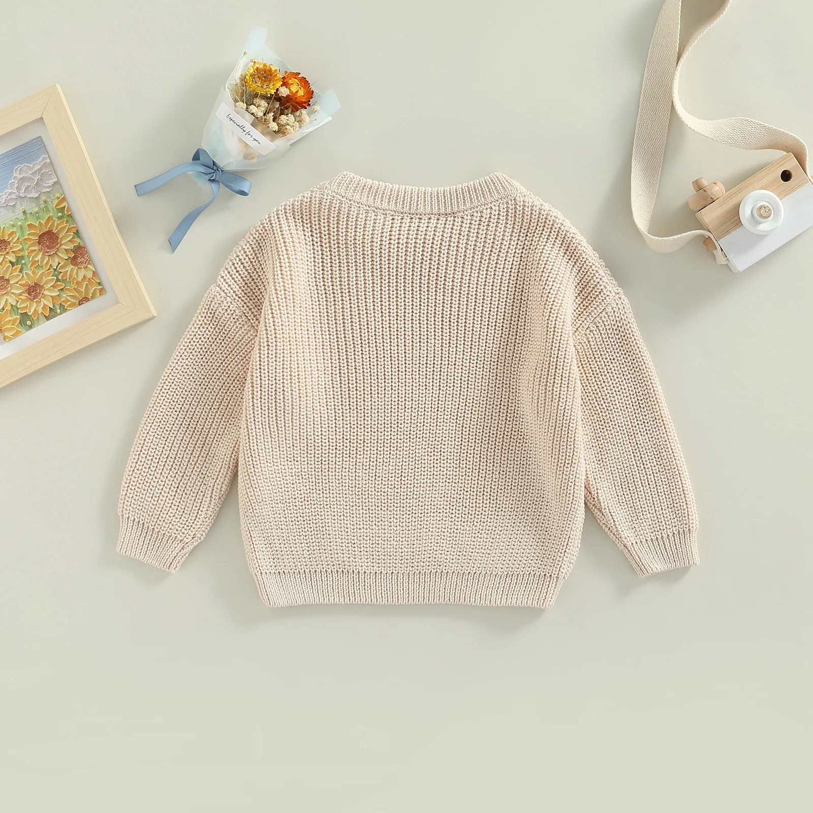 VISgogo jersey de bebé cuello redondo manga larga otoño invierno - imagen 4