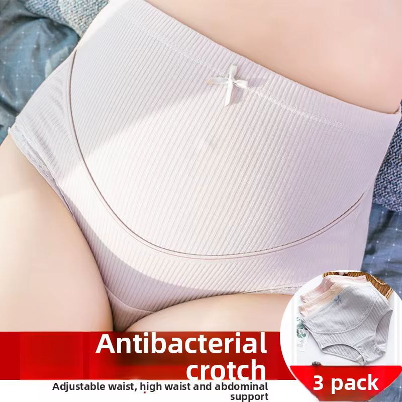 Bragas de maternidad cintura alta de algodón – Cómodas y transpirables - imagen 3