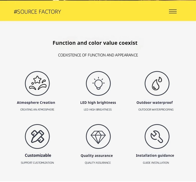 Luces LED con efecto nocturno