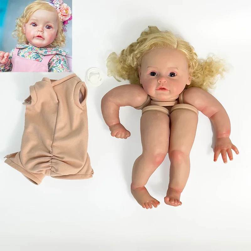 Sue-sue Muñeca reborn realista con pelo de raíz y cuerpo tela - imagen 3