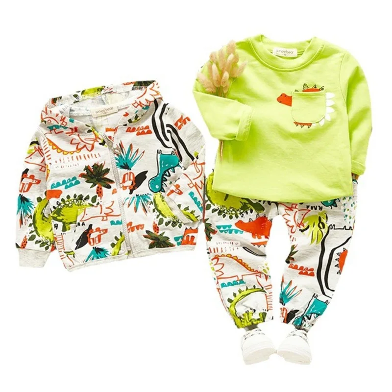 Conjunto de ropa de otoño para niña con chaqueta con capucha y pants - 3 piezas - imagen 2