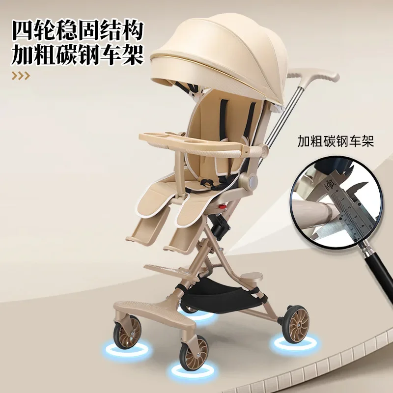 Carrito plegable infantil 360° – Compacto y fácil almacenaje - imagen 3