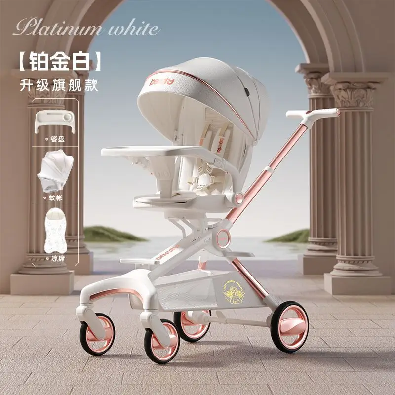 Andador para bebés plegable con clic: camina, se sienta o acuesta - imagen 4