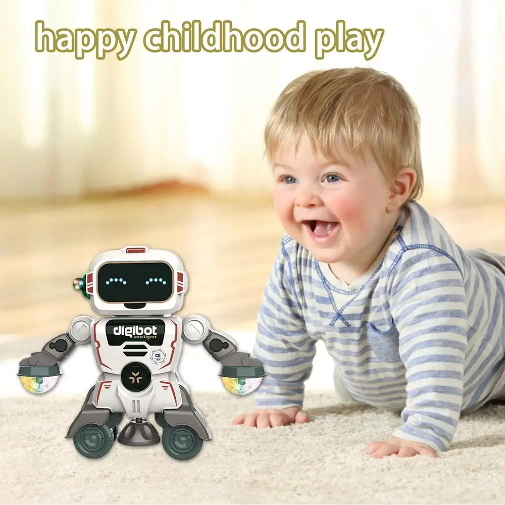 Robot bailando con luces