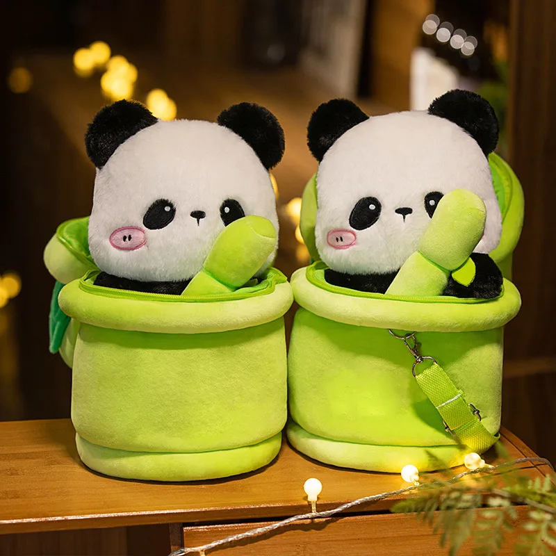 Peluche panda de bambú tierno como almohada infantil - imagen 2