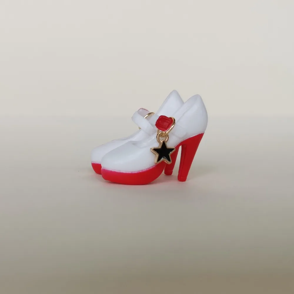 Zapatos DIY tacón alto multicolores para muñecas – Sandalias informales