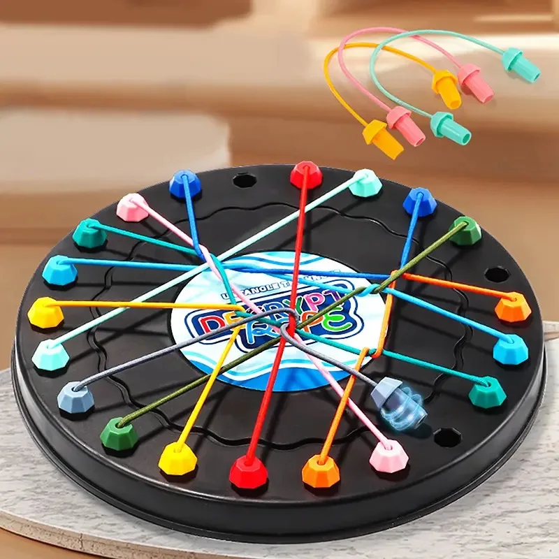 Juego de mesa sensorial con nudos de cuerda para lógica y estrategia - imagen 4