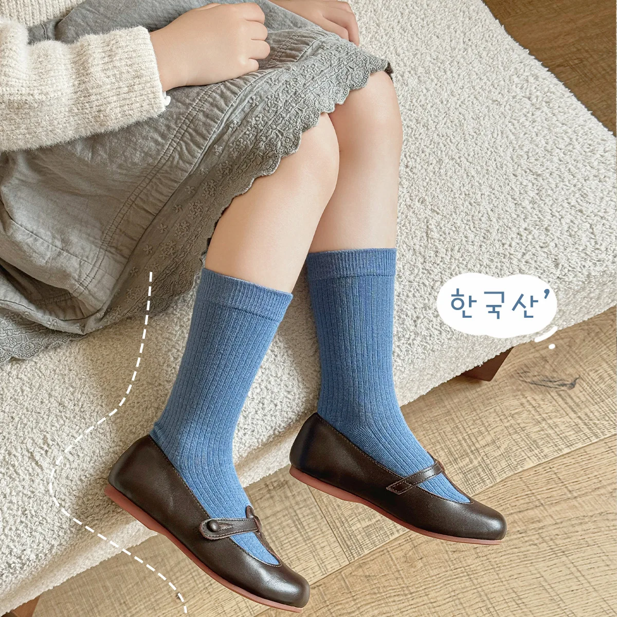 Calcetines altos retro para niñas de estilo japonés, cálidos y cómodos - imagen 5