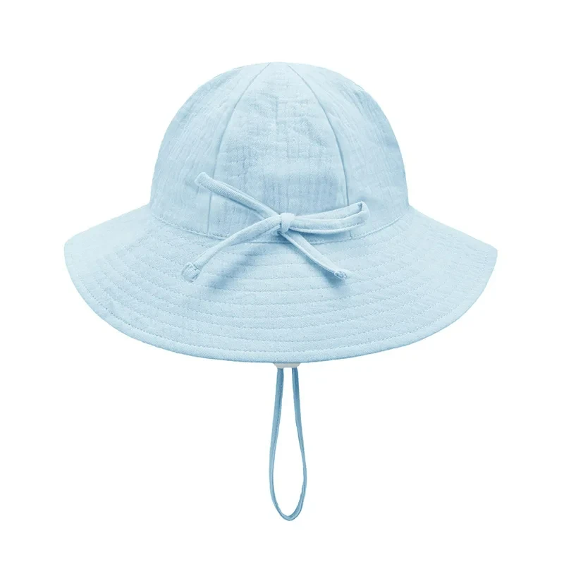Sombrero de verano para bebé algodón transpirable y protección solar - imagen 4