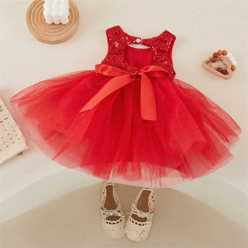 Tregren vestido de princesa con tutú de tul para niña - imagen 3