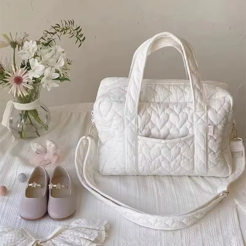 Bolsa pañales algodón acolchada A Langer Bebe – Bandolera multifunción - imagen 3