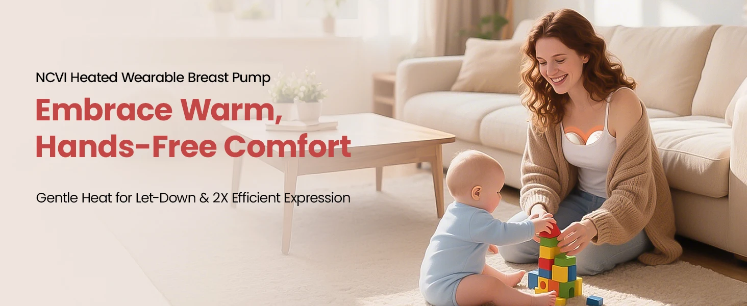 Extractor de leche eléctrico calentado con calentamiento uniforme
