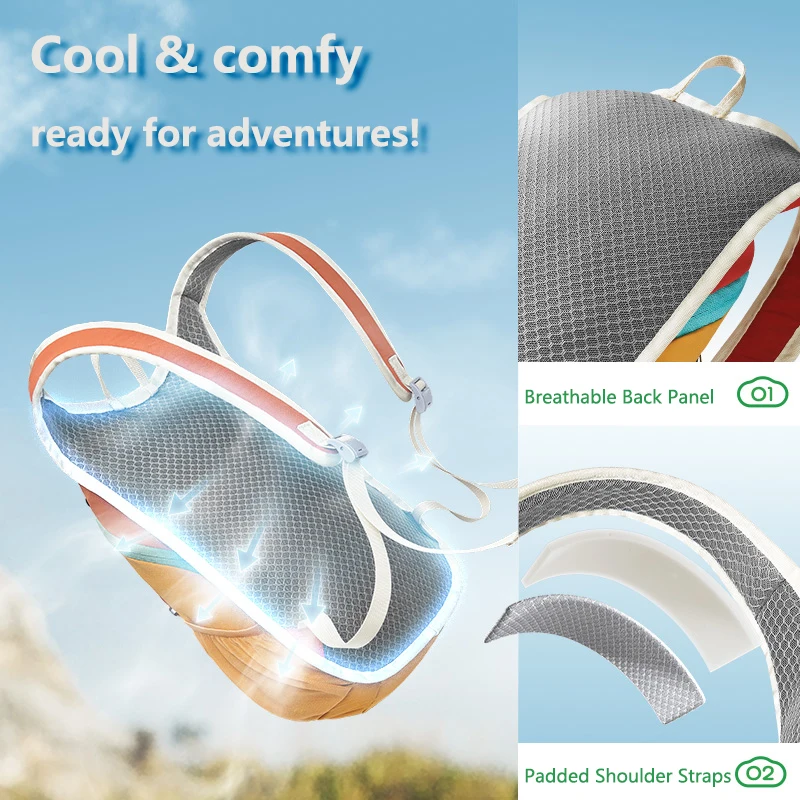 Mochila infantil de senderismo impermeable con cordón mariquita - imagen 5