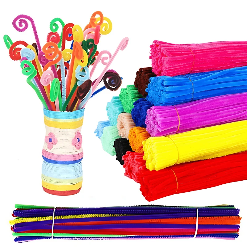 ZYF limpiapipas de colores y tijeras plásticas para manualidades - imagen 5