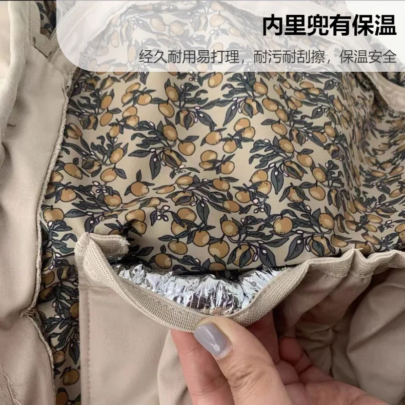 Bolsa de pañoles abierta mostrando interior