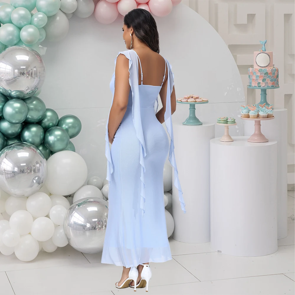 Vestido de maternidad para baby shower – Streamer para fotos - imagen 4