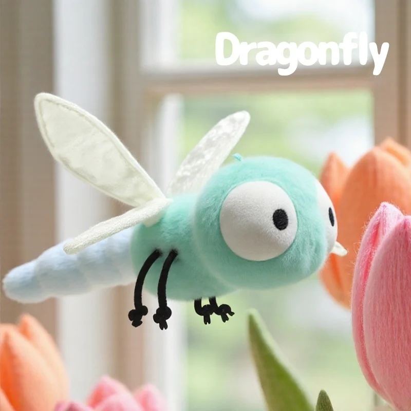 Peluche libélula jardín de dibujos animados suave - imagen 5