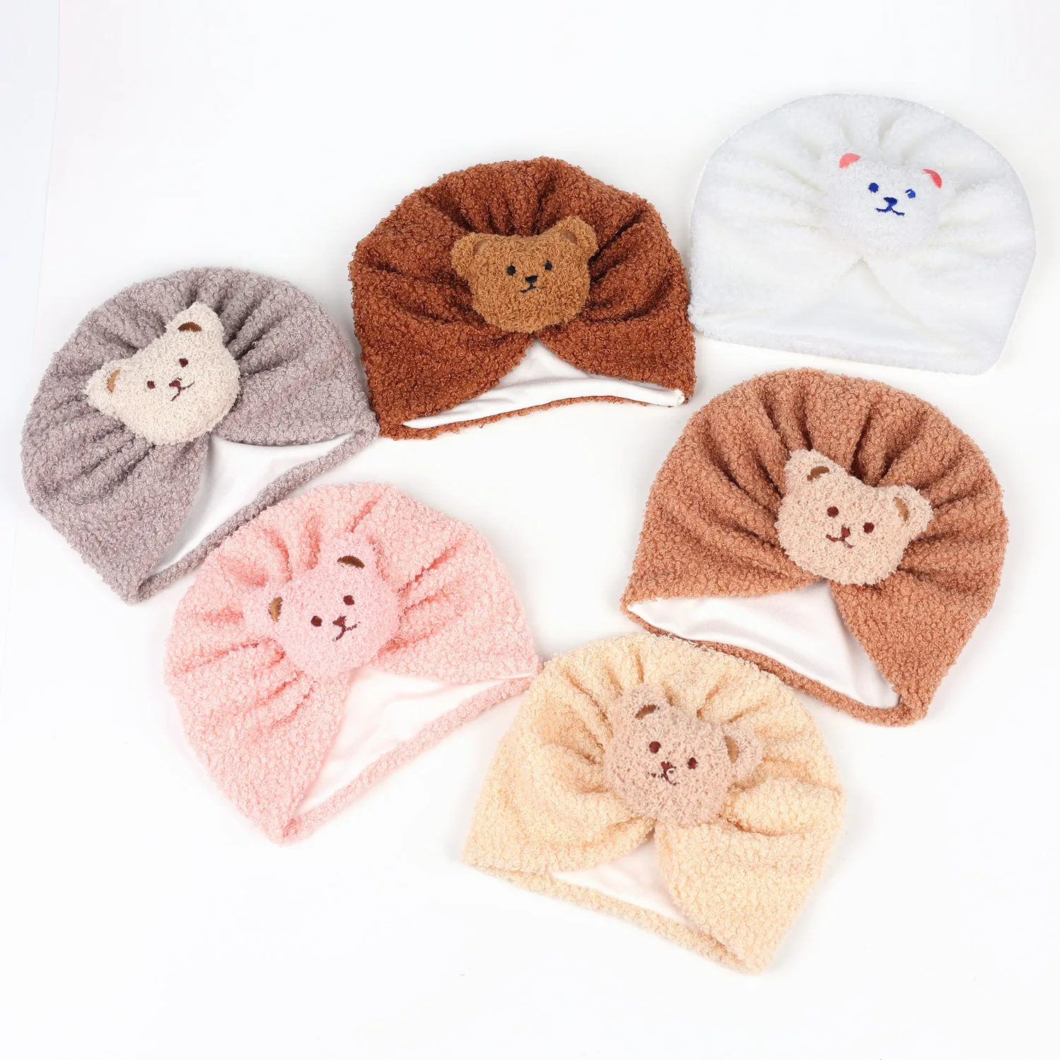 Gorro térmico de invierno para bebé con turbante anudado - imagen 2