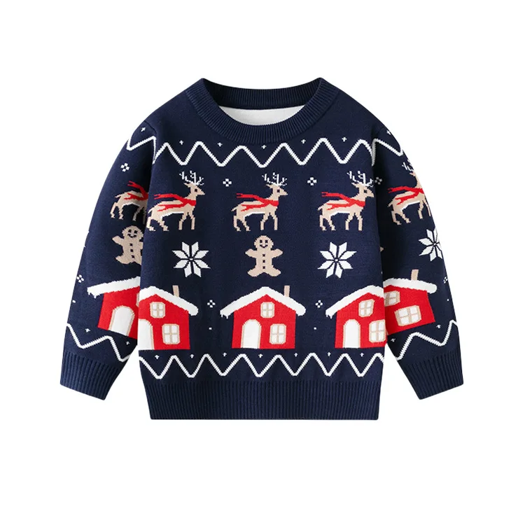 Jersey de Navidad para niñas punto cálido holgado - imagen 5