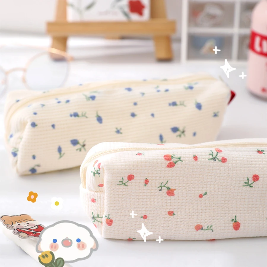 Estuche floral infantil para lápices, diseño escolar simpático - imagen 5