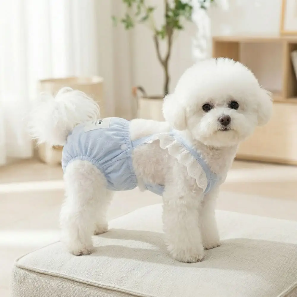 Pañal fisiológico lavable para perros con tirantes ajustables - imagen 3