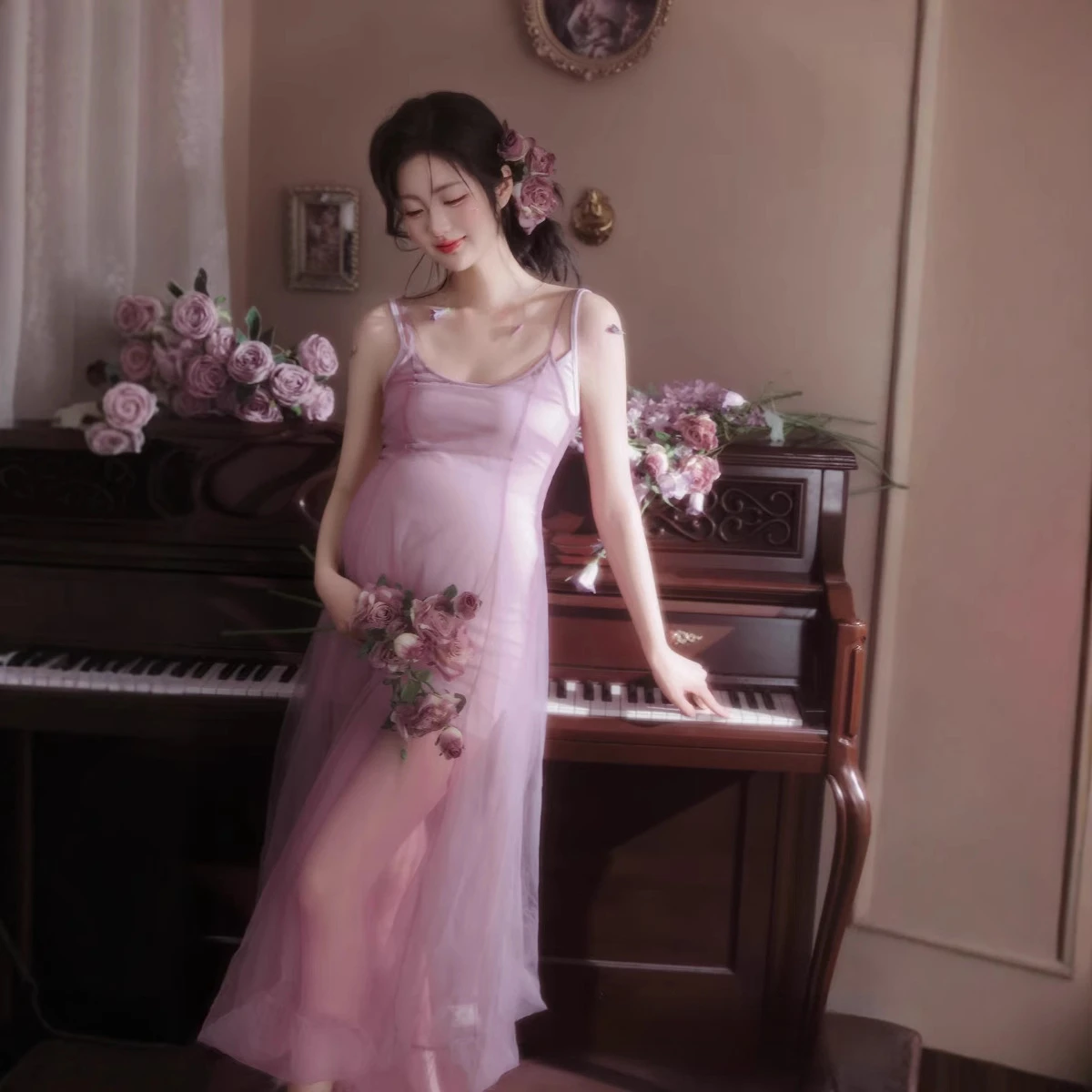 Vestido para fotografía de embarazo