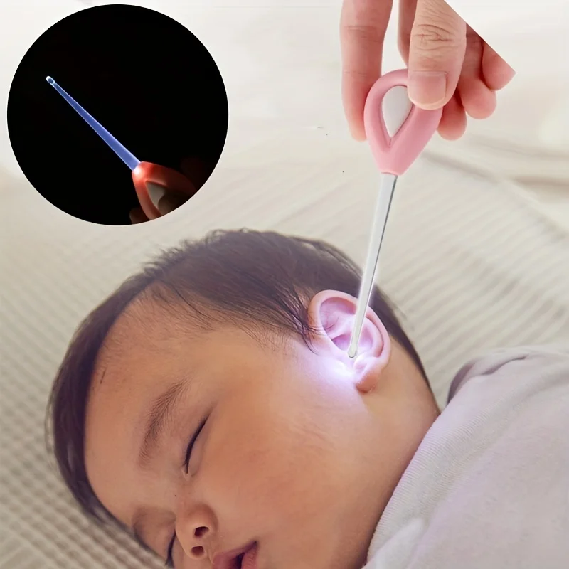 Limpiador de oídos infantil con LED – extracción suave de cera