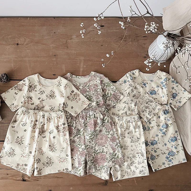 Conjunto verano niño Milangel: camiseta y pantalón corto de algodón - imagen 4