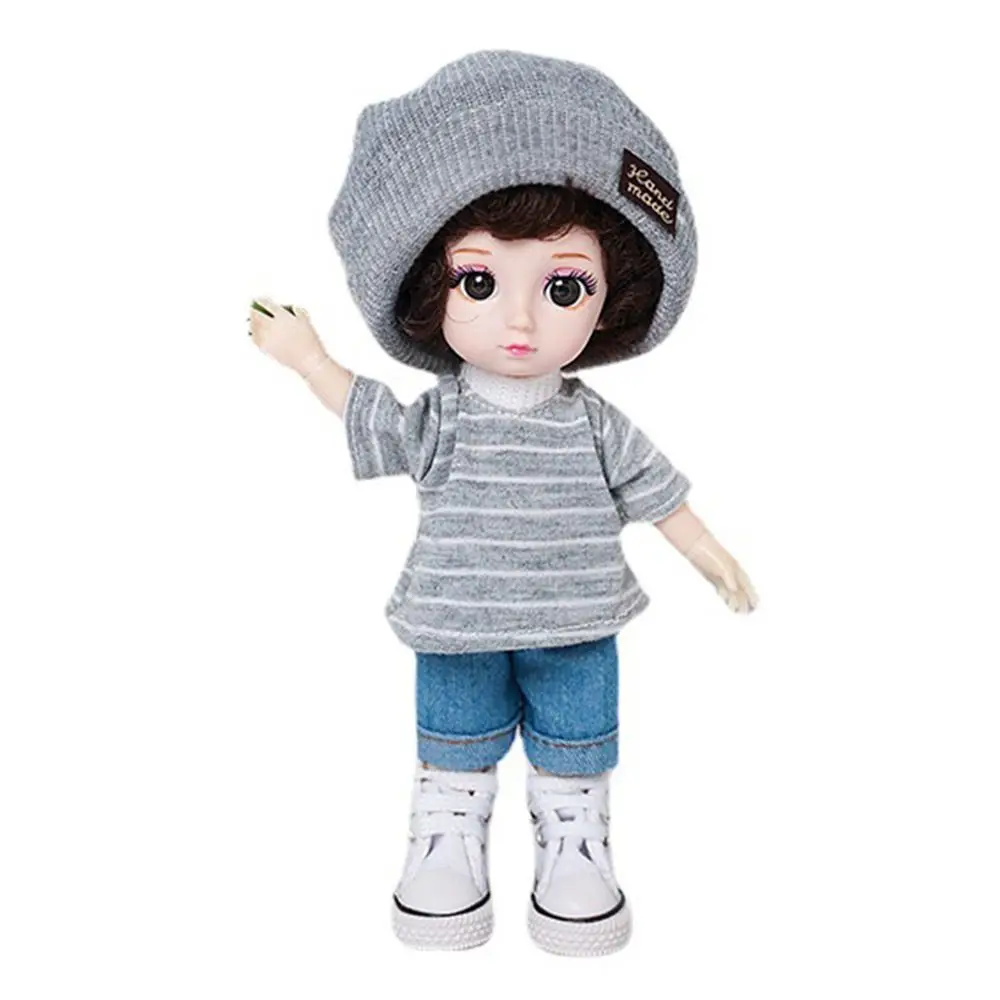 Pantalones vaqueros en miniatura para muñecas de 17cm