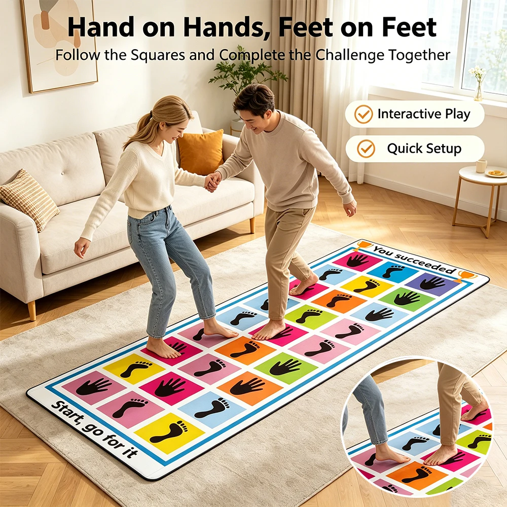 Tapete Twister mano y pie multijugador extra grande - imagen 2