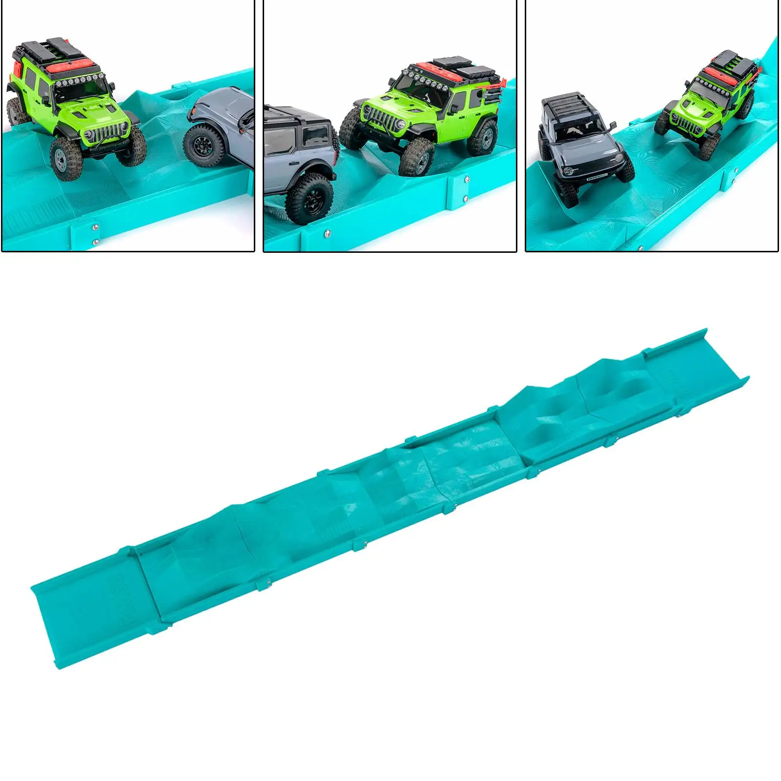 Escena de circuito con puente y pendientes