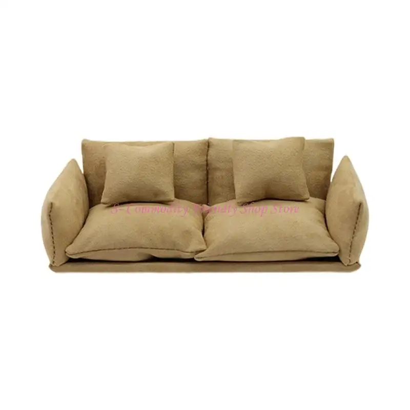 Sofá para casa de muñecas en madera, decoración - imagen 3