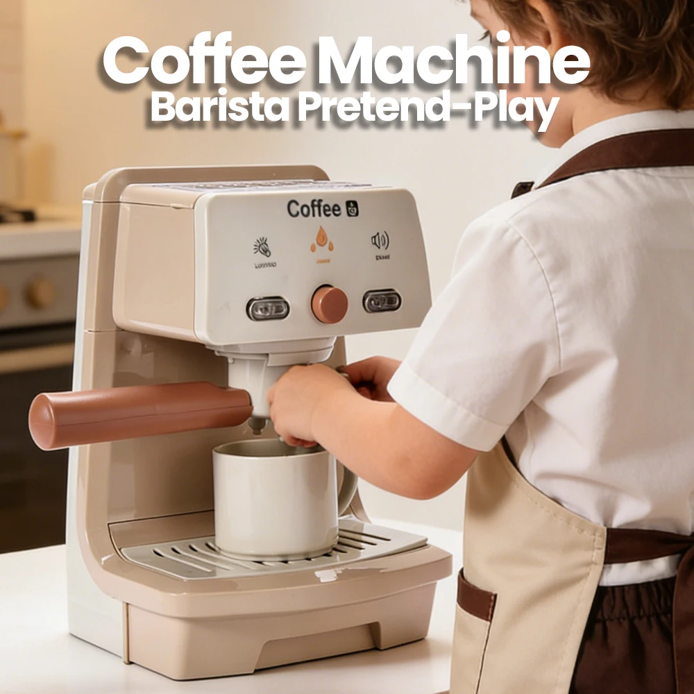 Juego de cafetera juguete para niños – barista estilo imitación