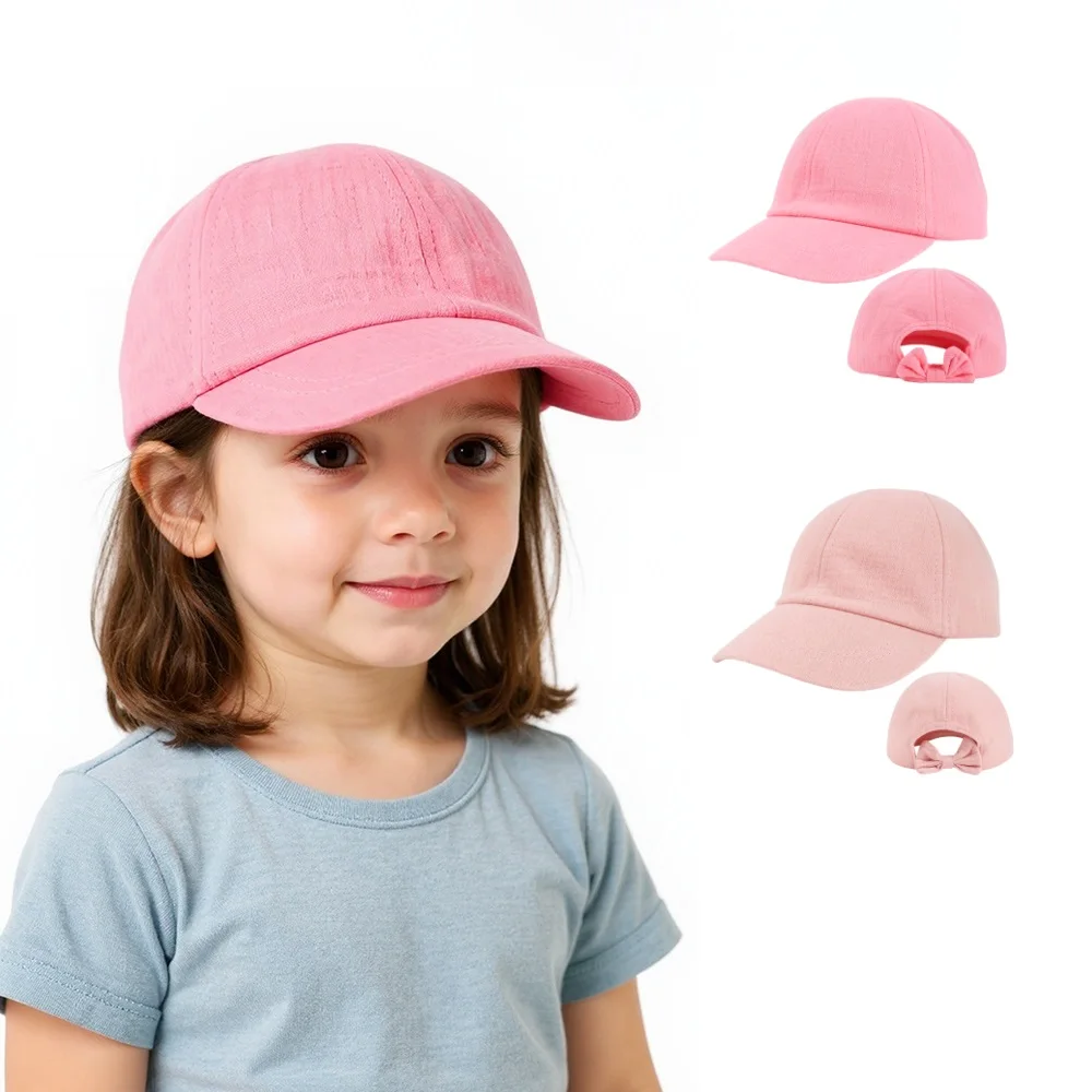 Gorra béisbol algodón transpirable para bebé unisex – Protector solar - imagen 4