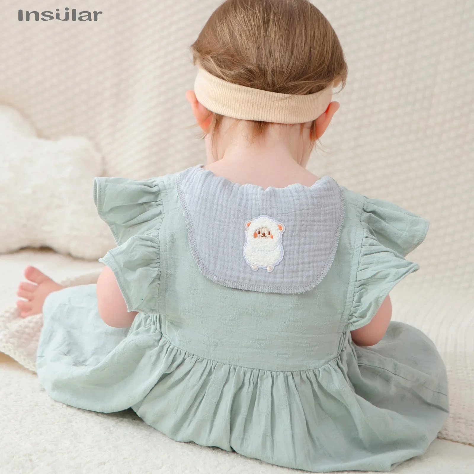 Toalla muselina de algodón para bebé – Absorción suave en 4 capas - imagen 5