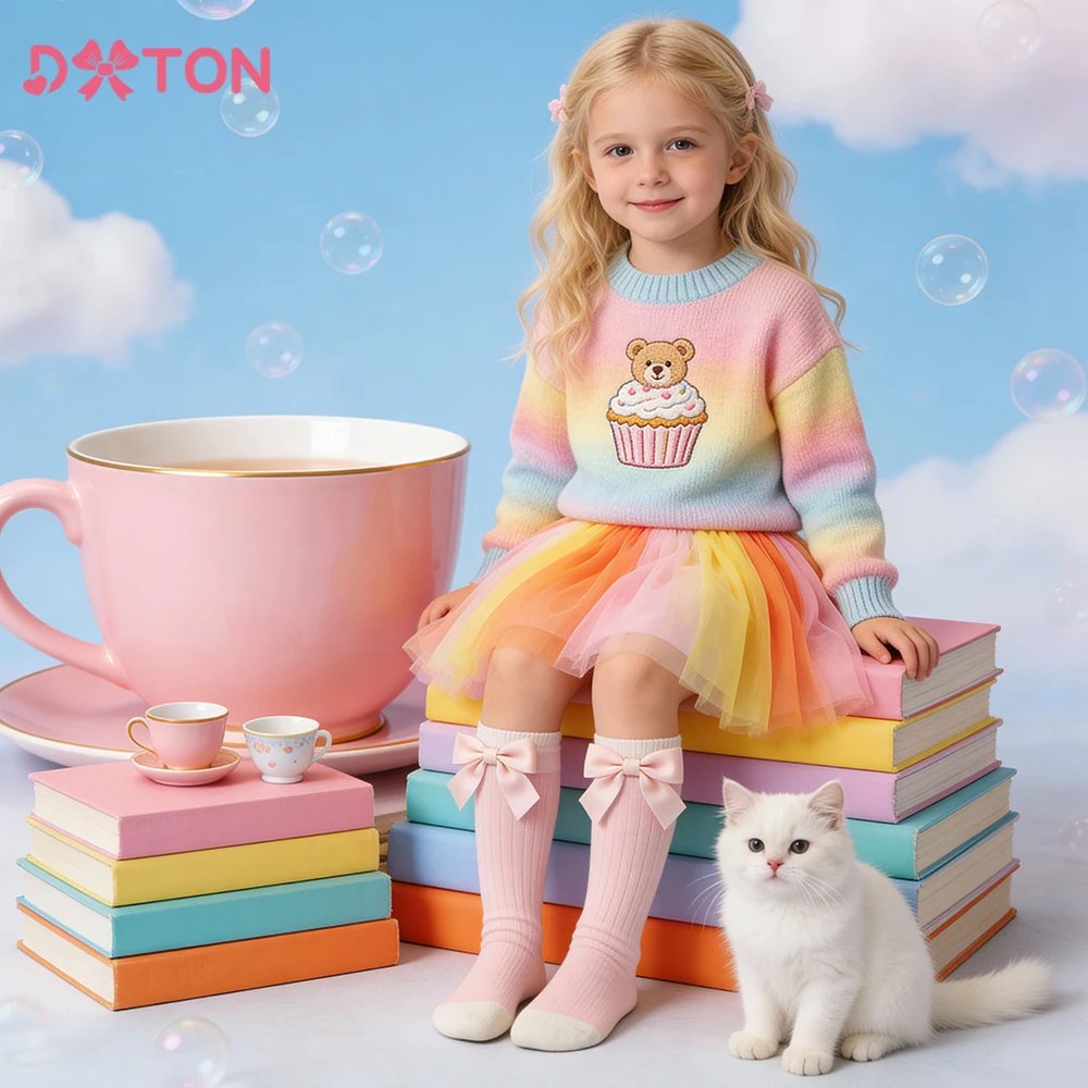 DXTON Mini falda tutú colorida de tul para niñas – princesa baile - imagen 3